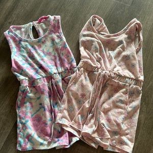 Short rompers girls size 4